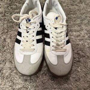 Adidas White and Black Sambas